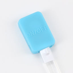 Ошейник с подсветкой, зарядка от USB, размер XS, ОШ 28-38 см, 3 режима, голубой - Пижон фото 6