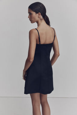 Vestido de sat?n con tirantes finos - H&m фото 3