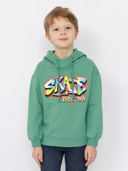 CRB wear/CSKB 63743-37-391 Толстовка для мальчика,зеленый/Ex.Cherubino