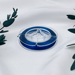 Резинка для браслетов синяя (10 метров)