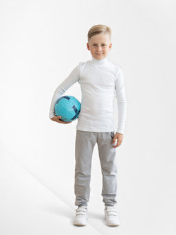 Брюки детские серый меланж скейт