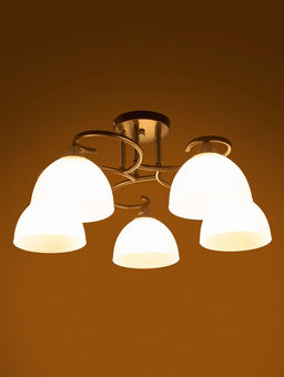 Люстра XA1635/5, 5×60 Вт, E27, цвет чёрный хром