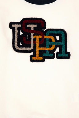 Кремовый свитшот для мальчика Неожиданная скидка в корзине - U.s. polo assn фото 4