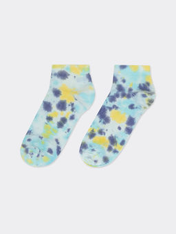 Цена за 5 пар! Короткие мужские носки в расцветке тай-дай - Mark formelle фото 2