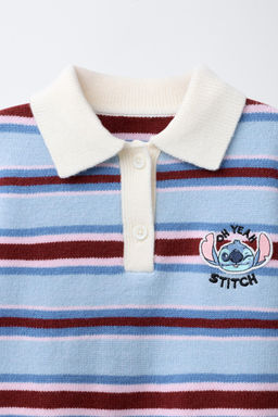 LILO & STITCH  DISNEY STRIPED POLO SWEATER - Zara фото 3