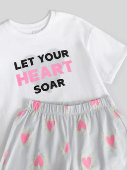 ACOOLA / Набор детский для девочек ((1)футболка и (2)шорты) Pitaya разноцветный  фото 2