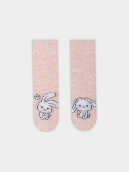 Цена за 5 пар! Носки детские мятные с зайчиками - Mark formelle фото 11