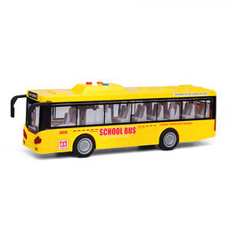 Автобус "Школьный" 1:16 (свет, звук) в коробке (желтый)