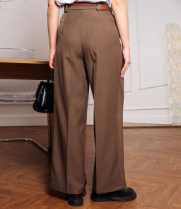 Брюки #КТ8844, коричневый - Dommod фото 4