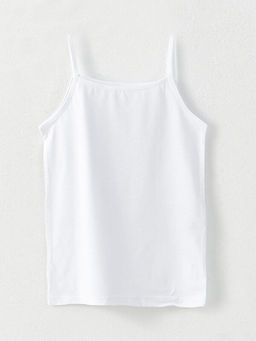 Kare Yaka Basic Ask?l? Pamuklu K?z ?ocuk Atlet 2li - Waikiki фото 3