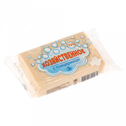 Мыло хозяйственное 150гр, 72%, глицериновое, ГОСТ 30266-2017, в упаковке (Россия)