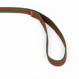 Поводок брезентовый, 3 м х 2 см, хаки/красный - Пижон фото 3