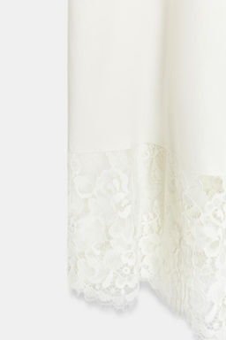 LACE VOLUMINOUS MIDI SKIRT - Zara фото 7