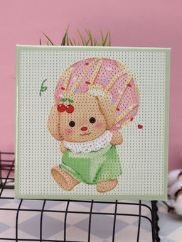 Алмазная мозаика на подрамнике Draw Me! Beautiful bear, (20*20 см)