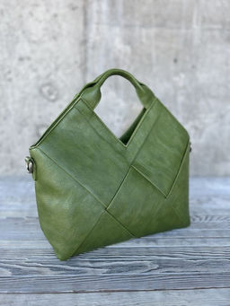 Женская сумка из эко кожи 0025 Светло-Зеленый - Sergio valentini фото 2