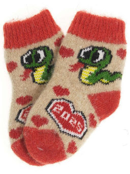 Носки детские "Змея и сердце" 6362-2