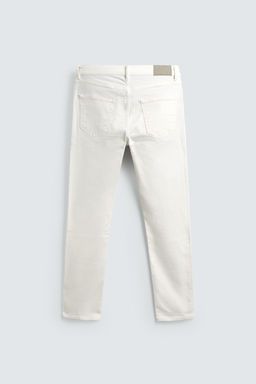 JEANS SLIM FIT B?SICO / Blanco roto - Zara фото 9