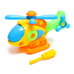 Конструктор винтовой Вертолёт, с отвёрткой, 18 деталей, МИКС