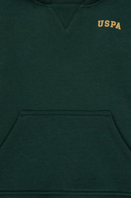 Erkek _ocuk Koyu Ye_il Basic Kap__onlu Sweatshirt Sepette S_rpriz _ndirim - U.s. polo assn фото 4