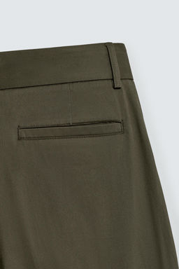 RELAXED FIT PLEATED TROUSERS - Zara фото 10