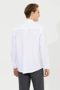 Мужская белая рубашка с длинным рукавом - U.s. polo assn фото 5