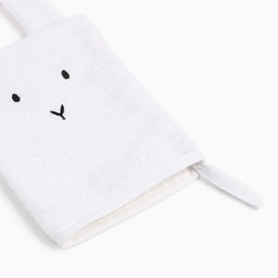 Набор Крошка Я (полотенце-уголок, рукавица, нагрудник), белый, 100% хл, 360 гр/м2  фото 14