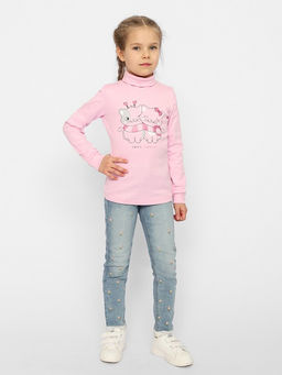 CWKG 63371-27-336 Водолазка для девочки,розовый