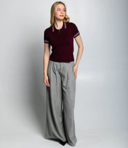 Футболка #КТ8168, тёмно-бордовый