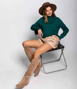 Водолазка #ОКТ06, изумрудный