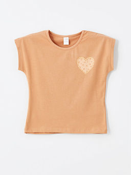 Bisiklet Yaka K?sa Kollu Bask?l? K?z Bebek Ti??rt 2li - Waikiki фото 2