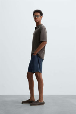 WASHED COTTON BERMUDA SHORTS - Zara фото 44