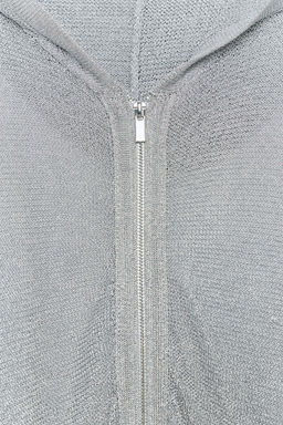 SUDADERA CAPUCHA PUNTO HILO METALIZADO / Plata - Zara фото 4