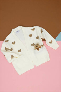 Кремовый трикотажный кардиган для девочки Неожиданная скидка в корзине - U.s. polo assn фото 2