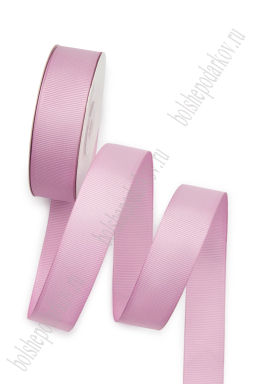 Лента репсовая 2,5 см*20 ярд "1 сорт" (SF-1348) розовый №0114