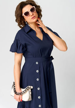 Платье EVA GRANT 7325В темно-синий