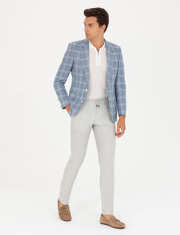 Mavi Slim Fit Keten Kar___ml_ Ceket