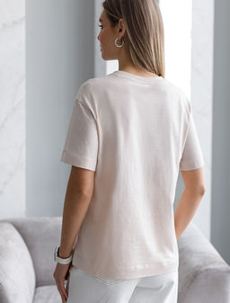 VILATTE / Футболка из фактурного полотна с авторским принтом  фото 3