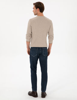 _ndigo Slim Fit Pamuk Kar___ml_ Jean Pantolon