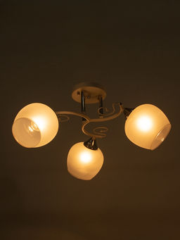 Люстра «Люси» 2028/3, 3×60 Вт, Е27, 54×24 см, белый