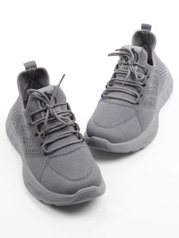 03-TEX-D01-08 GREY Кроссовки летние мужские (текстиль)