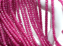 Бусины из рубина рондель граненый 3*2мм, 38см, 175 бусин Радуга камня