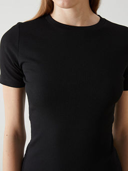 Bisiklet Yaka Kad?n Bodycon Elbise