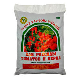 Торфонавозный грунт для томатов и перцев 5л (Параньга)