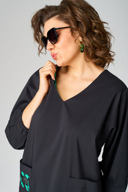 Платье EVA GRANT 7200А-Р принт зелень