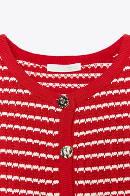 JACQUARD BUTTON WAISTCOAT TOP - Zara фото 28