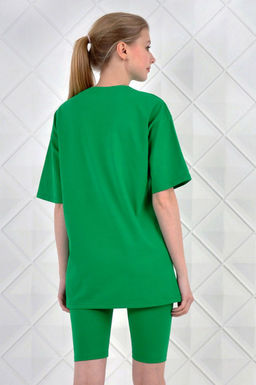 Арт. 5730 Костюм с велосипедками 42-50 (5 шт) Цвет:верх- вери-пери, низ- вери-пери - Калинка фото 4