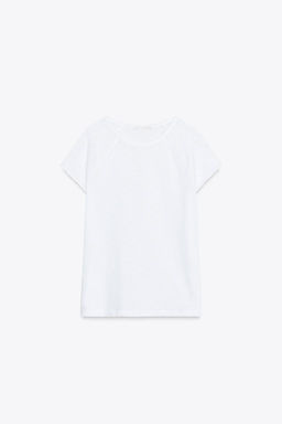 SLUB KNIT COTTON T-SHIRT - Zara фото 5