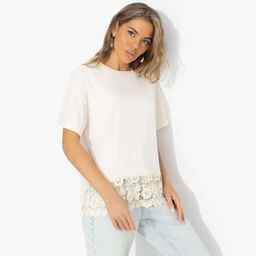 Футболка из трикотажа-лапша, Знак принцессы (беж) - Charutti фото 6