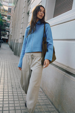 JOGGING TROUSERS WITH ELASTICATED CUFFS - Zara фото 9