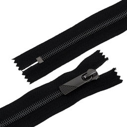 Молния Металл декоративная Gamma KAP-8 20 см черный никель однозамковая Тип 8 5 шт неразъёмная ЧЕРНЫЙ №310